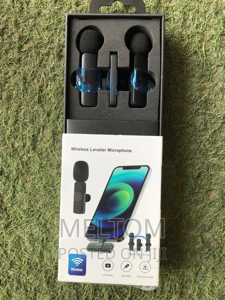 Wireless 2in1 Lavalier/Lapel Microphone for iPhone