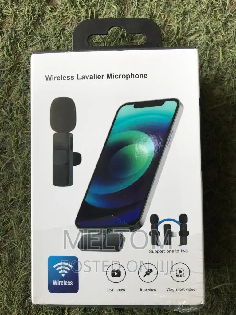 Wireless 2in1 Lavalier/Lapel Microphone for iPhone