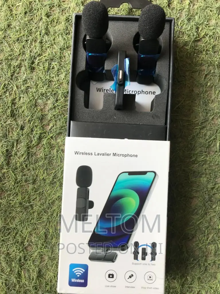 Wireless 2in1 Lavalier/Lapel Microphone for iPhone