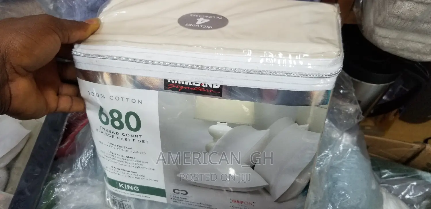 Kirkland 680 Thread Count 100% Cotton 6 Pieces Sheet Set