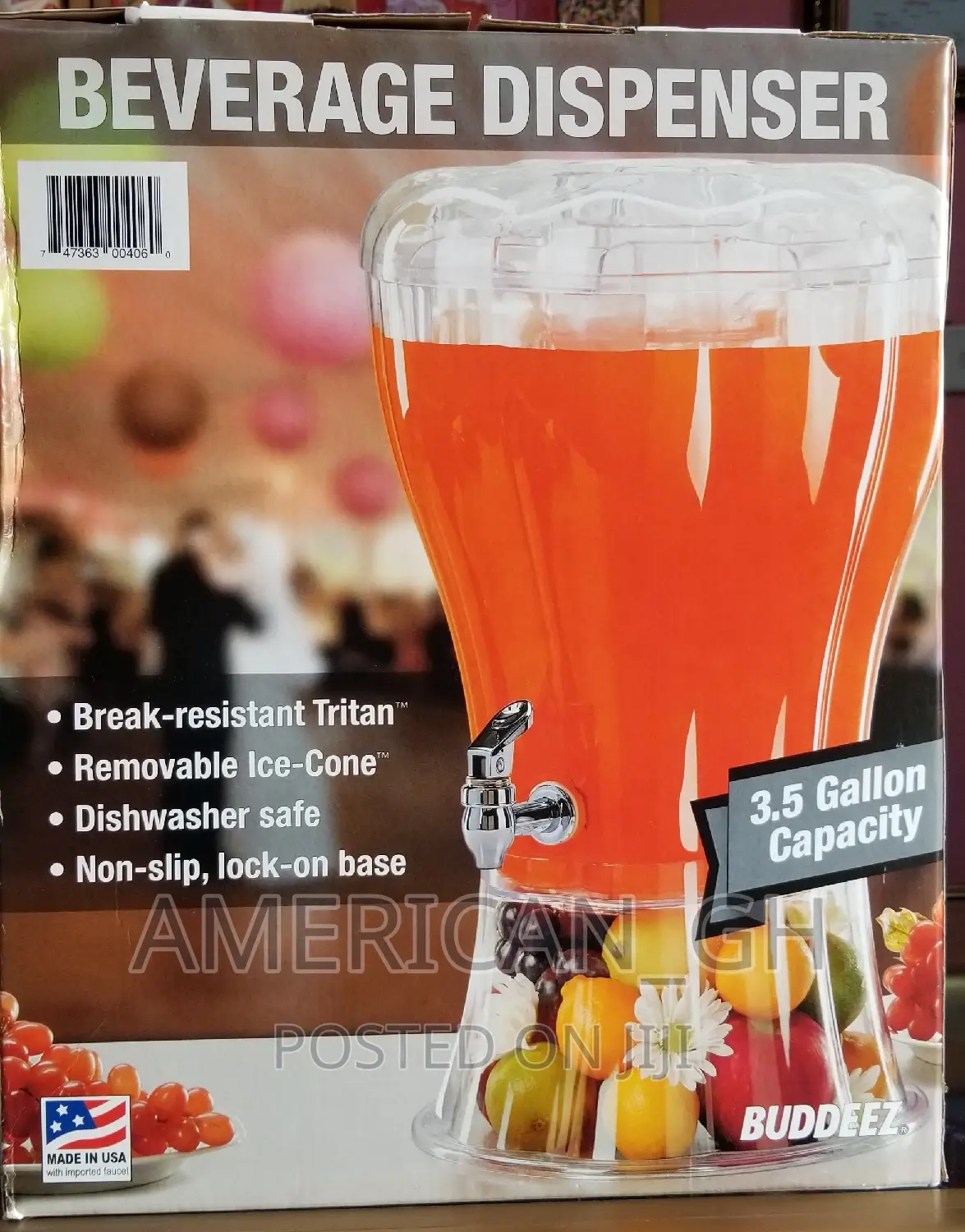 Buddeez Beverage Dispenser 3.5 Gallon(USA)