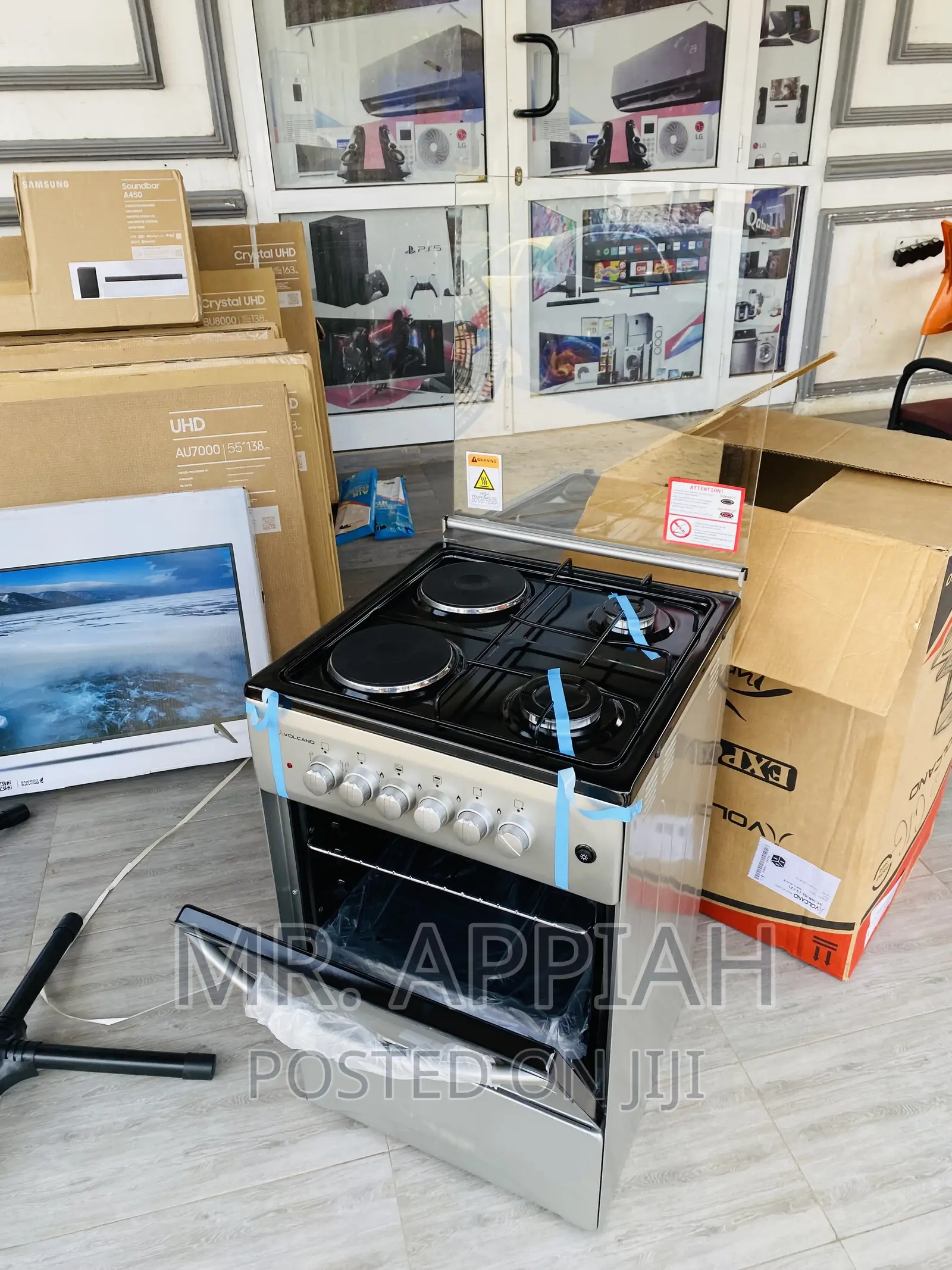 Buy Original Volcano 50x50 2 Gas + 2 Electric Burner(Gray).