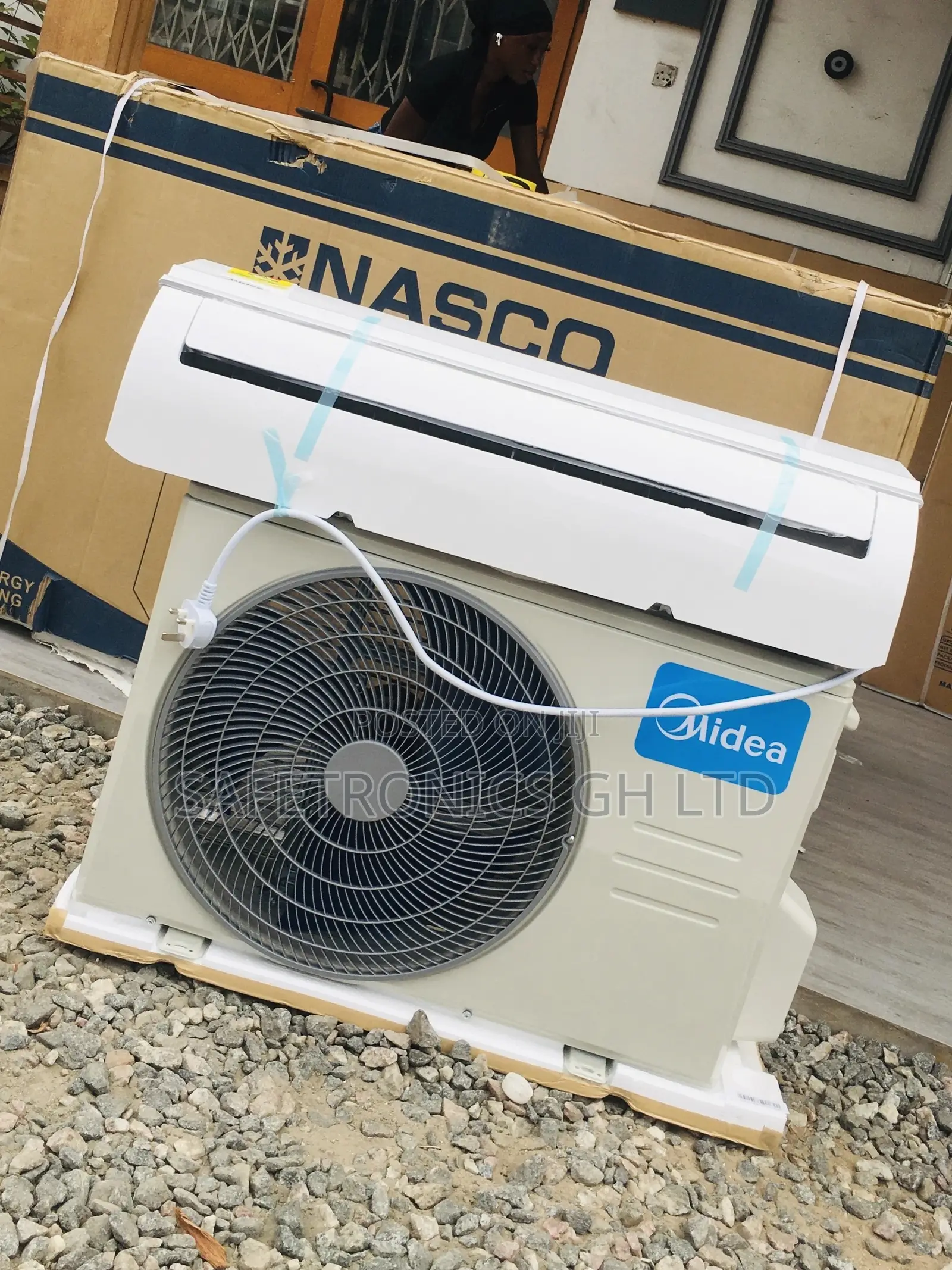 Adjustable 1.5hp Split R410 Midea White Airconditioner Gas