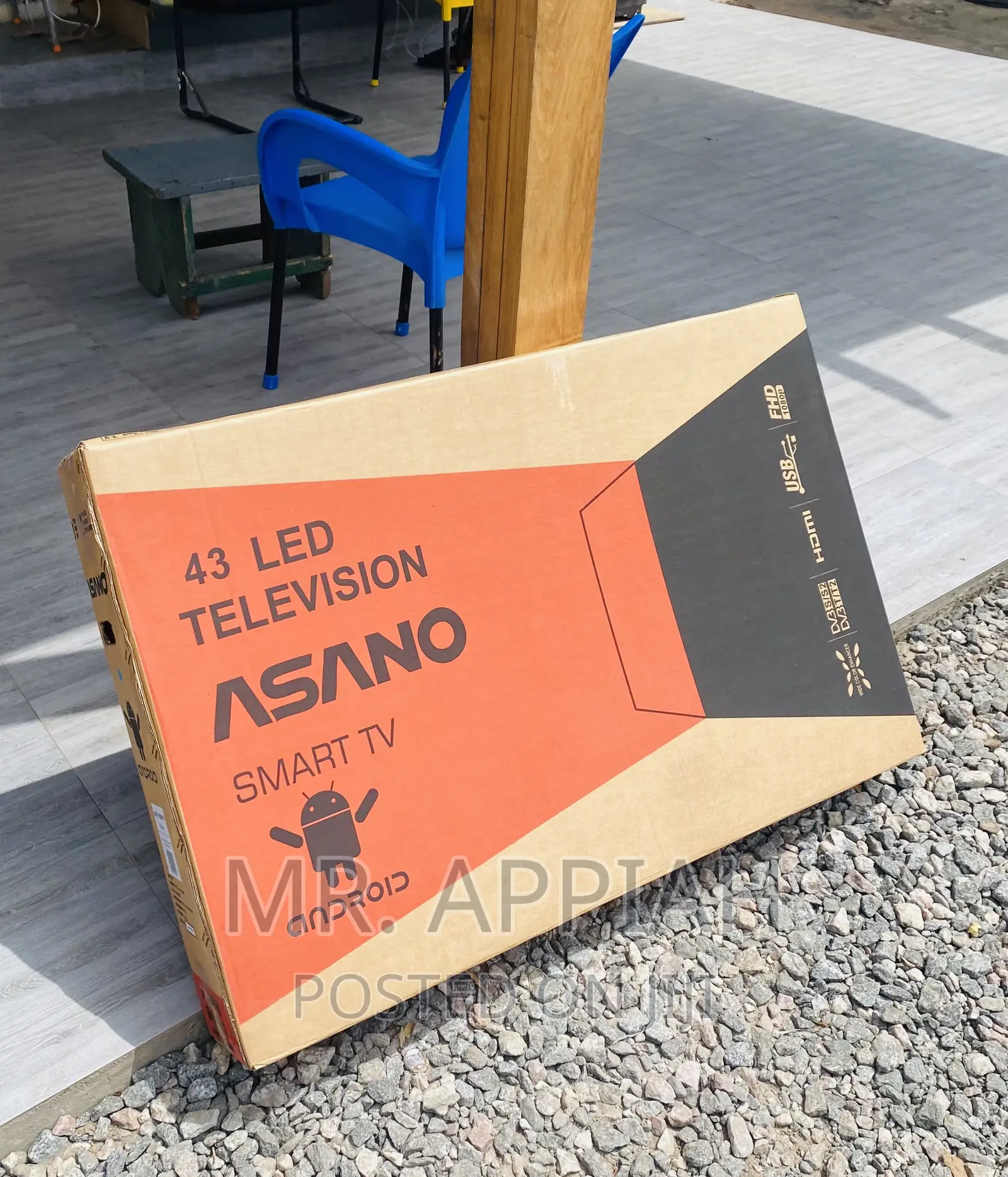 Long Lasting Asano 43 Inch Smart Electric Tv(Black).