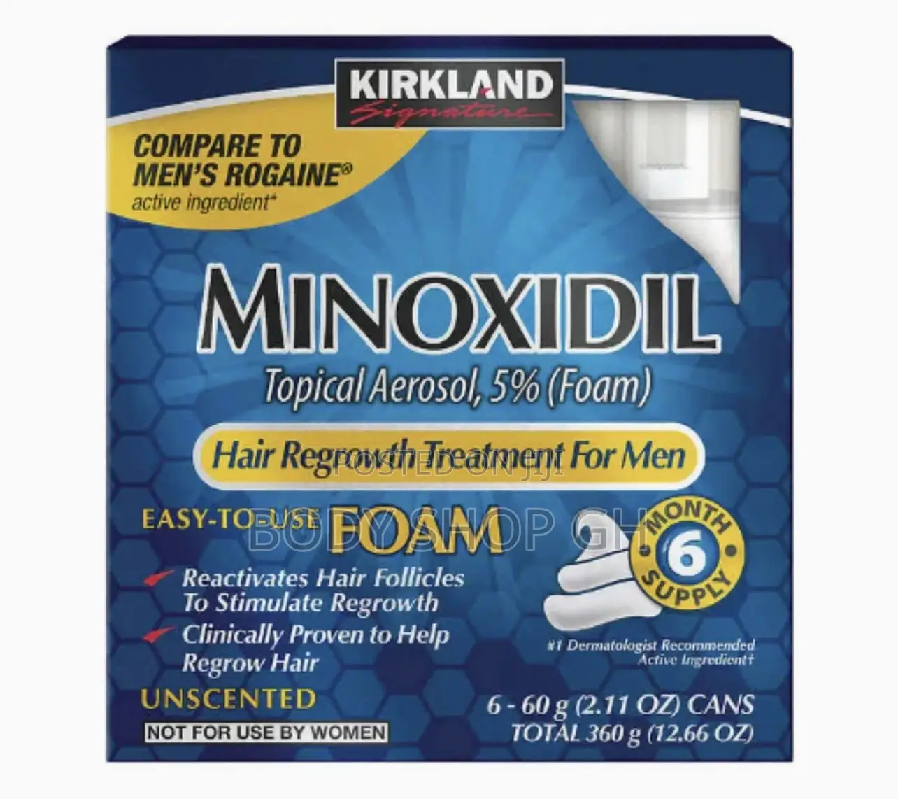 Kirkland Minoxidil Foam - For Hairline and Baldness [1 Pcs]