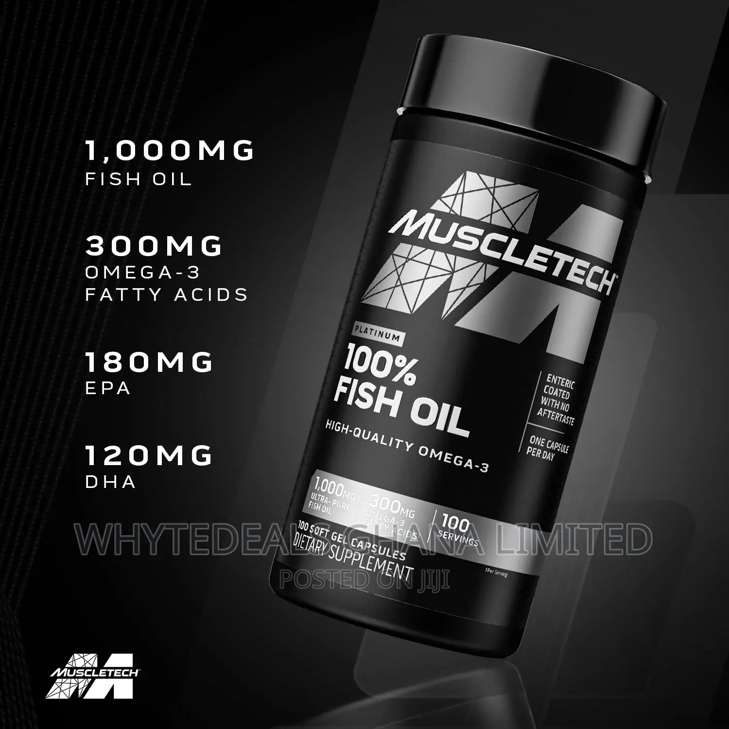 Muscletech Platinum 100% OMEGA Fish Oil Epa Dha Burn Fat