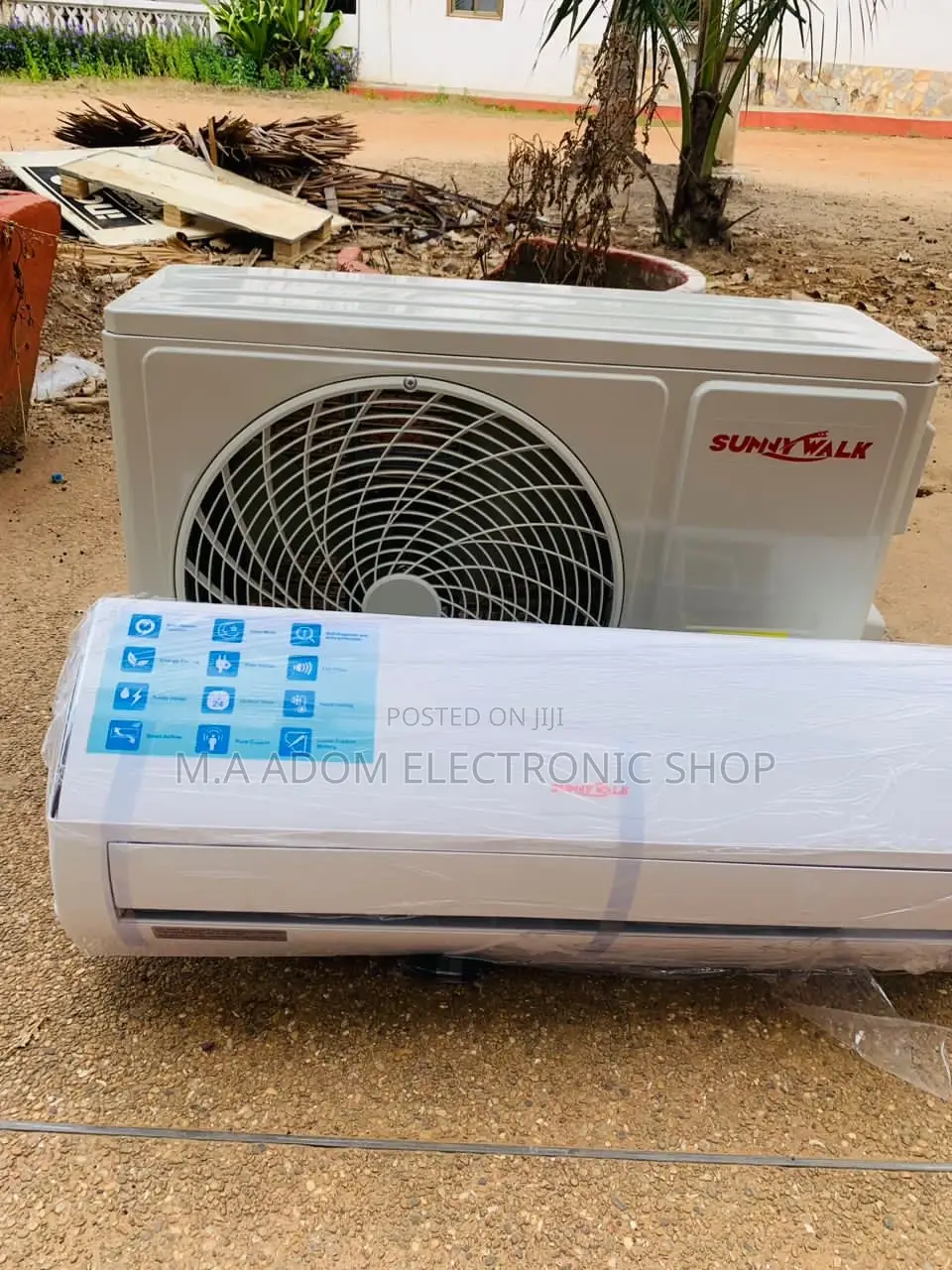 Sleek Design Sunny Walk 1.5hp Split Air Conditioner(White)