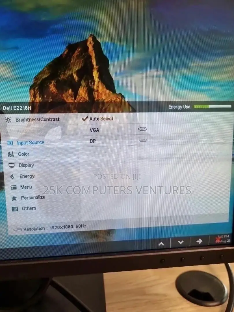 Dell E2216h 1080p Full HD VGA DP 22in 22" Monitor