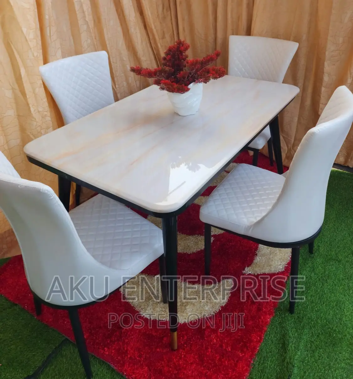 Marble Dinning Table With 4 Chairs Luxury