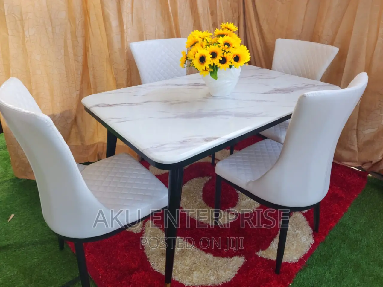 Marble Dinning Table With 4 Chairs Luxury