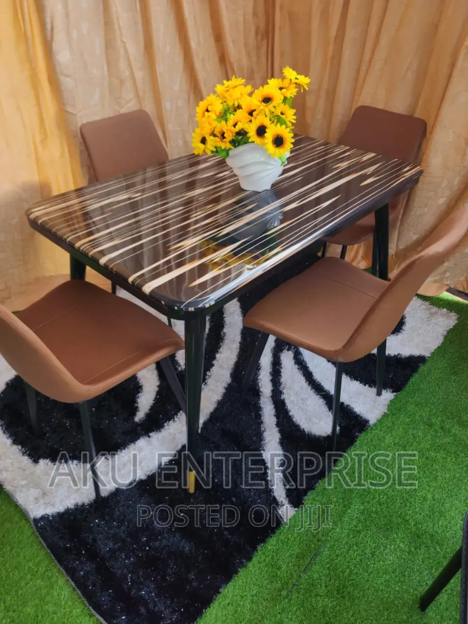 Marble Dinning Table With 4 Chairs Luxury