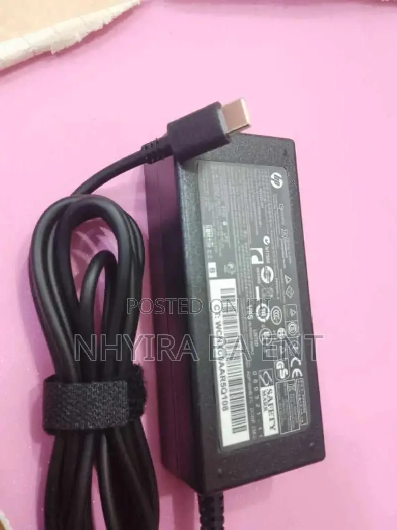 Original Type C Laptops Chargers, Dell, Hp Small and Big Pin
