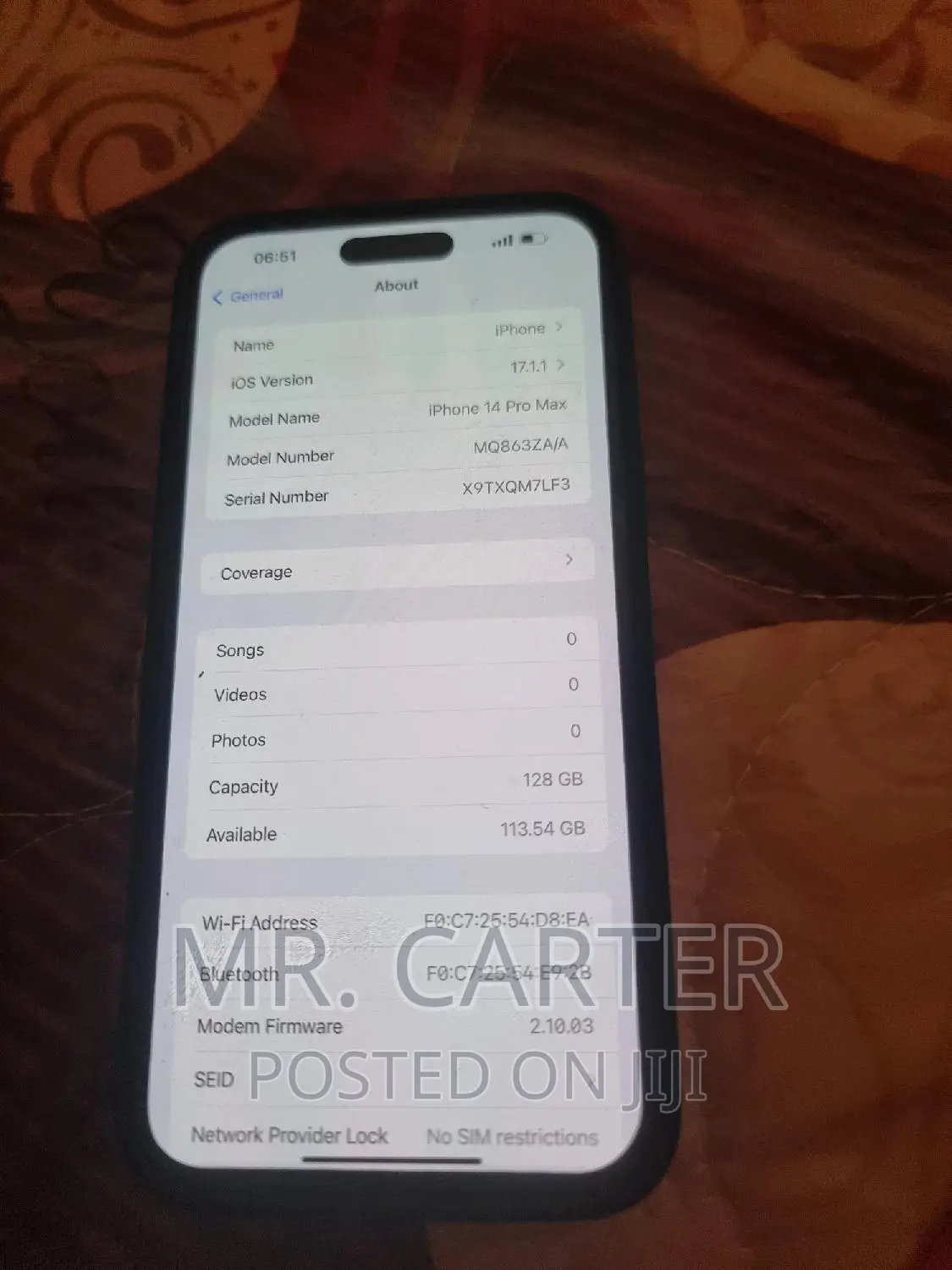 New Apple iPhone 14 Pro Max 128 GB Purple