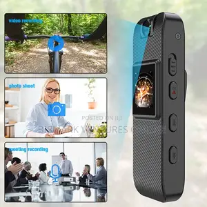 Mini Body Worn Spy Camera With LCD Screen