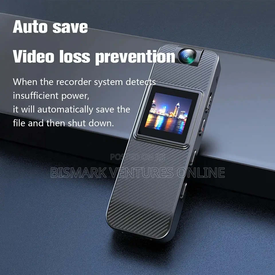Mini Body Worn Spy Camera With LCD Screen