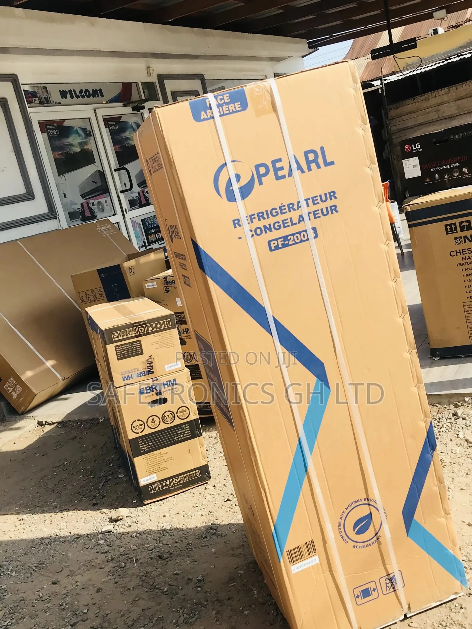 Pearl PF-200B Doubledoor Gray Bottomfreezer 140 Liter Fridge