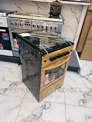 Original 50/50 Oven Rotisserie 4burnergas Cooker Wooden Like
