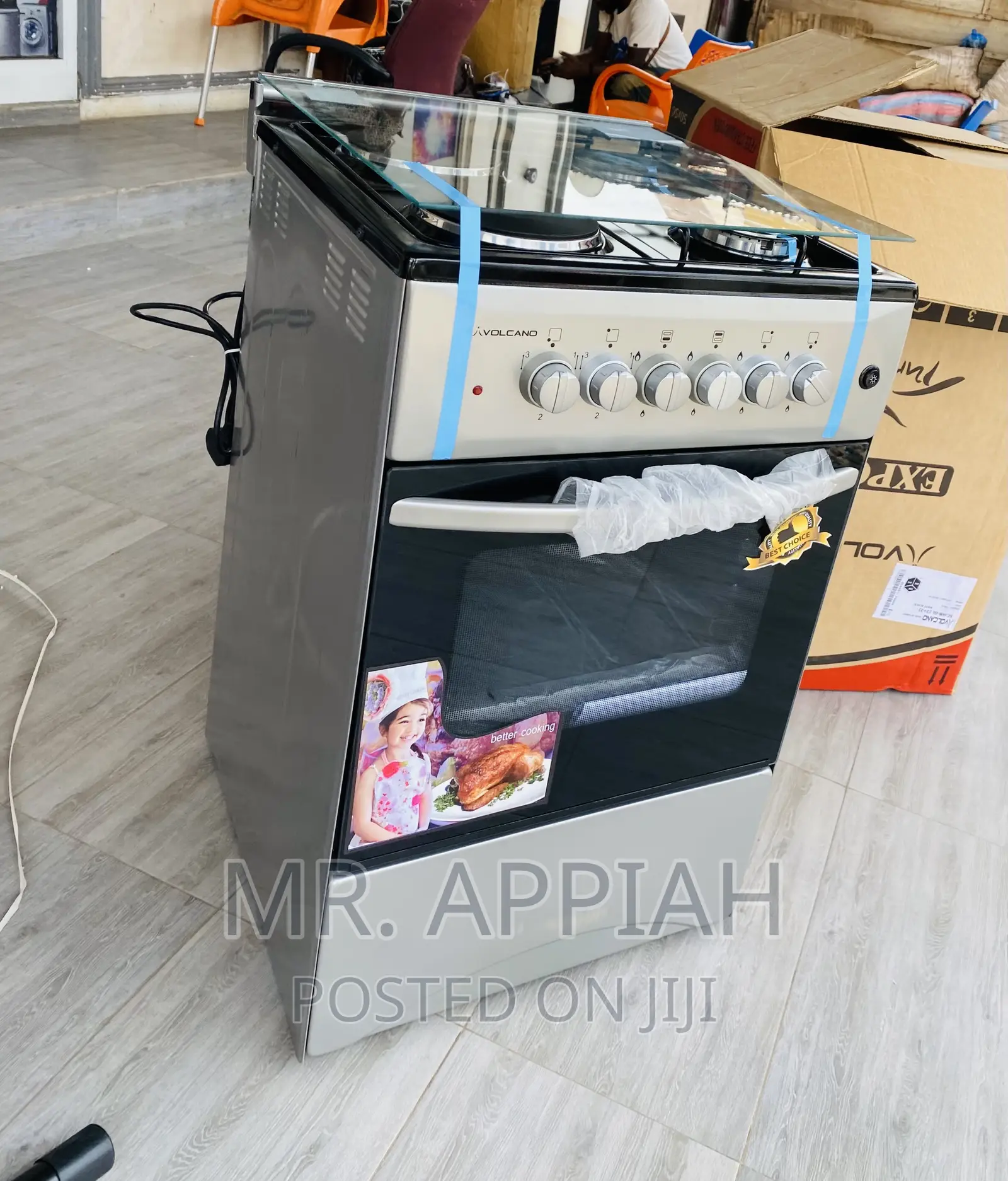 Volcano 50x50 2 Gas + 2 Electric Burner With Ovengray)