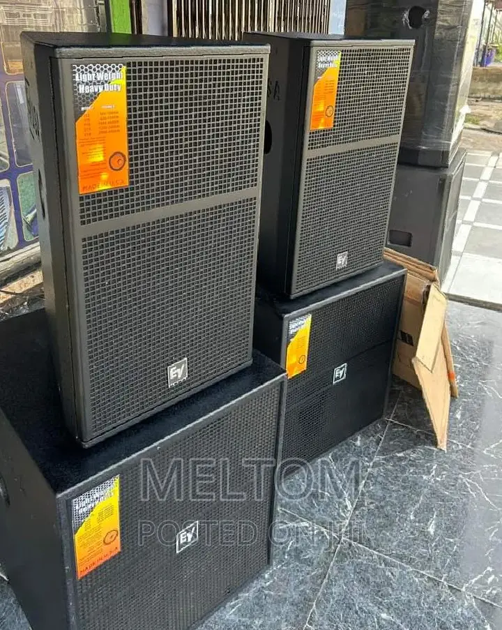 Ev Short Range Speaker and Ev Single Bass Subwoofer Speaker