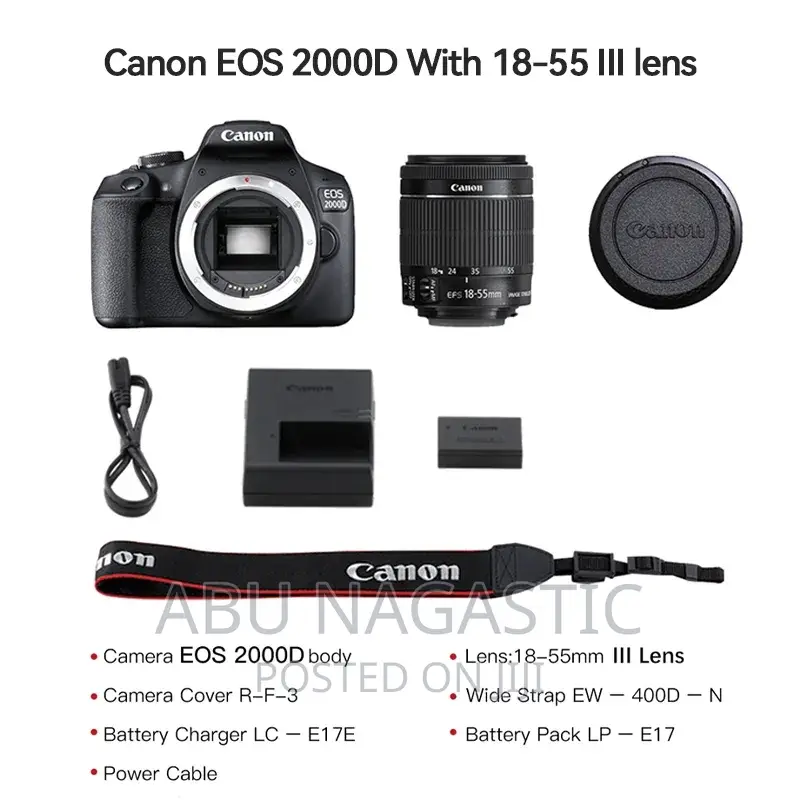 Canon EOS 2000D SLR Camera