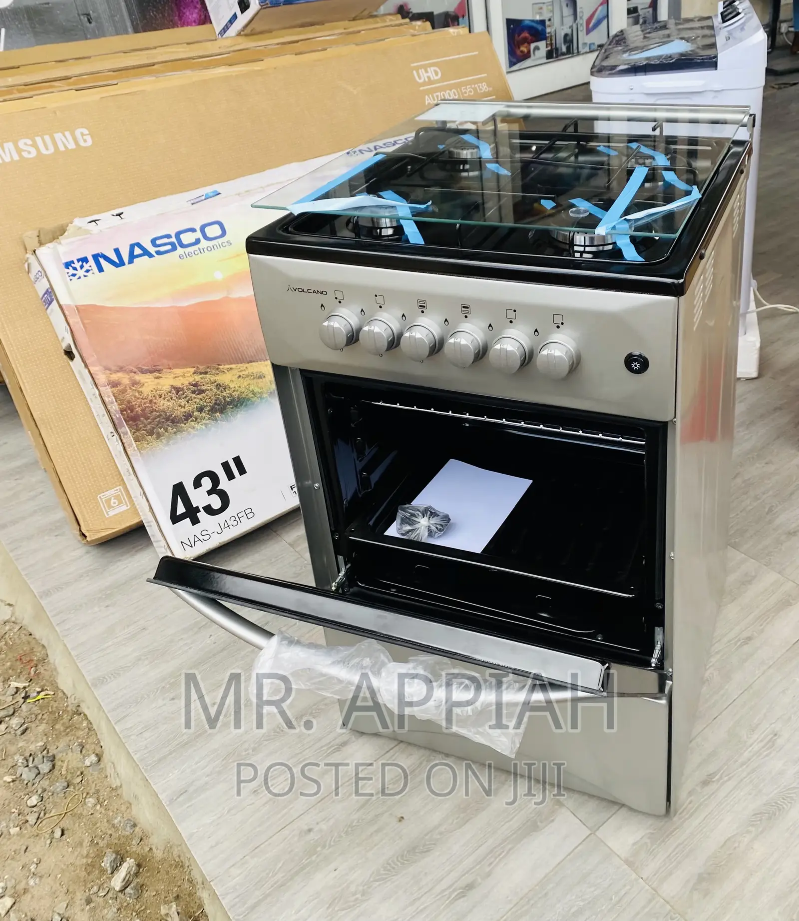 Shop High Quality Volcano(Gray)50x50 4 Gas Burner + Oven.