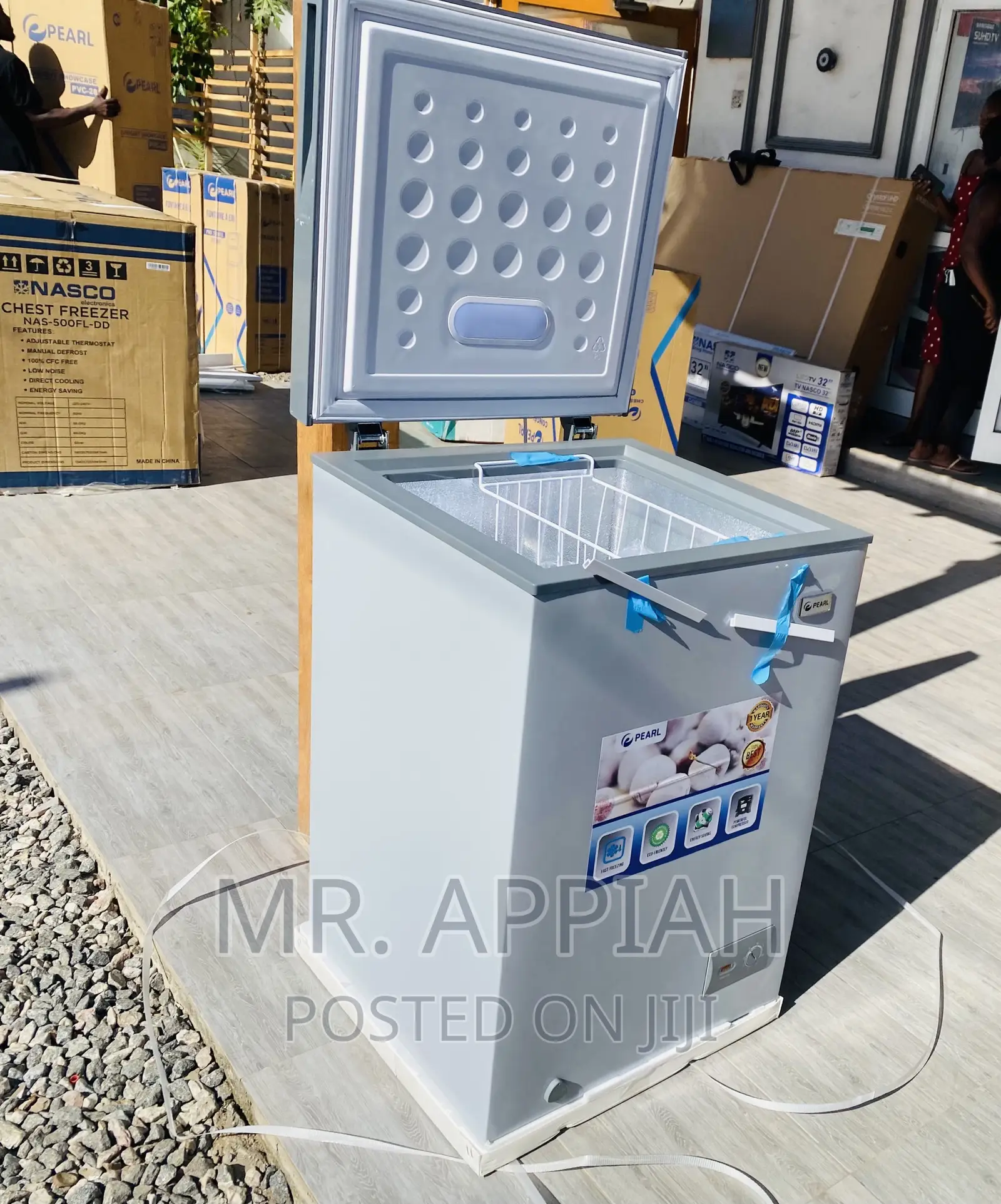 Quality Pearl 100liters Single Door Chest Freezer(PCF-127)