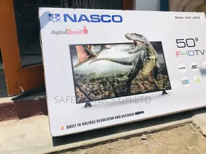 Glossy Digital Satellite 50 Inches LED Black Nasco Tv 