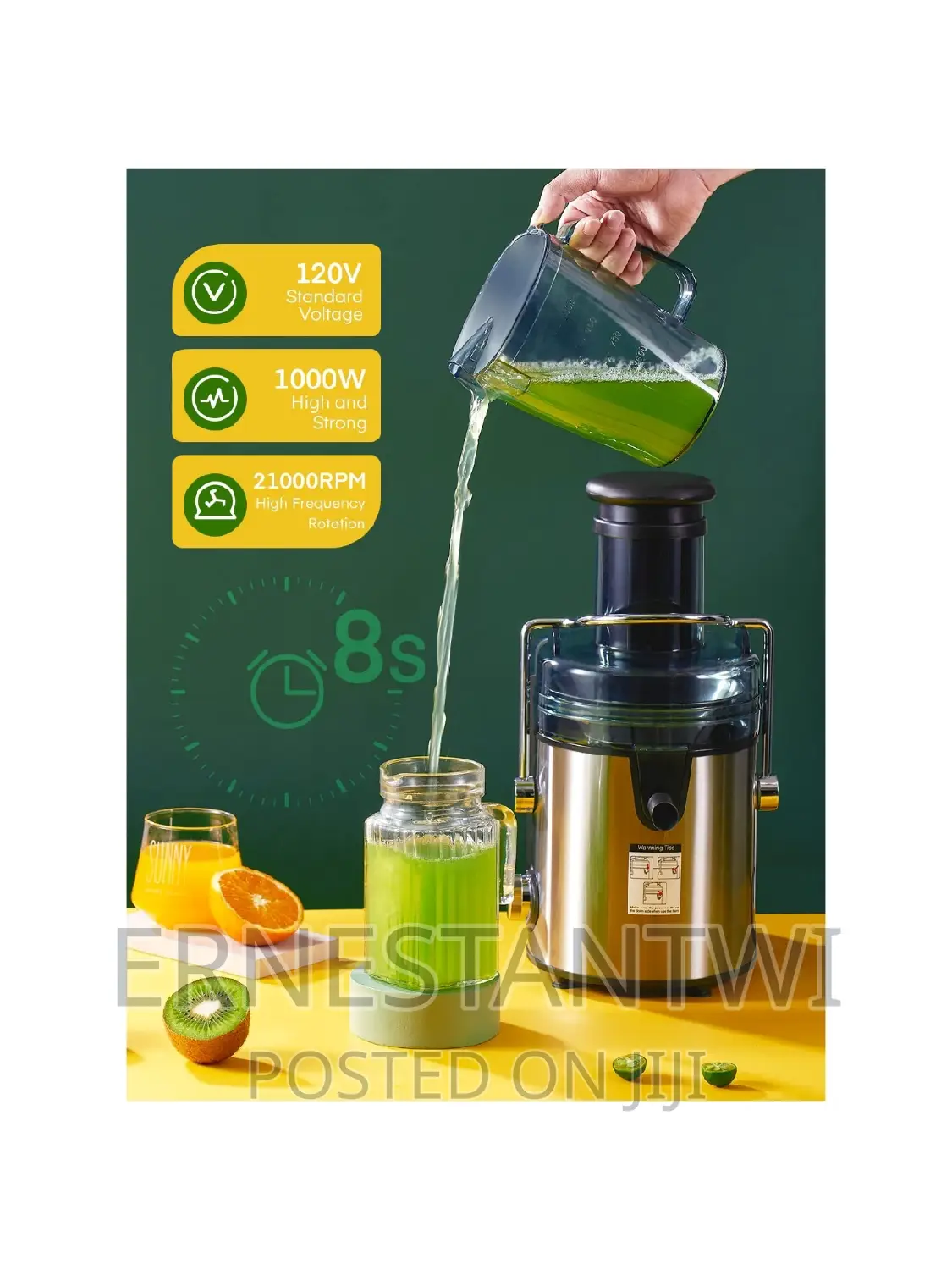 Whole Fruits and Vegetables Juicer From FOHERE, UK