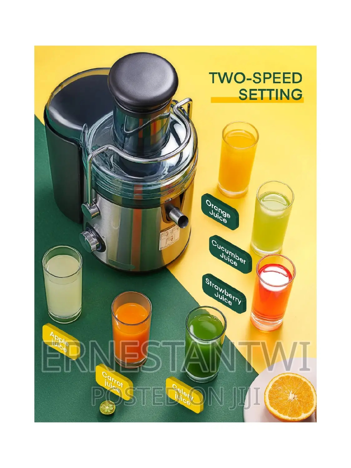 Whole Fruits and Vegetables Juicer From FOHERE, UK
