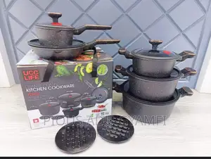 16pcs Luxurious Granite Cookware Set