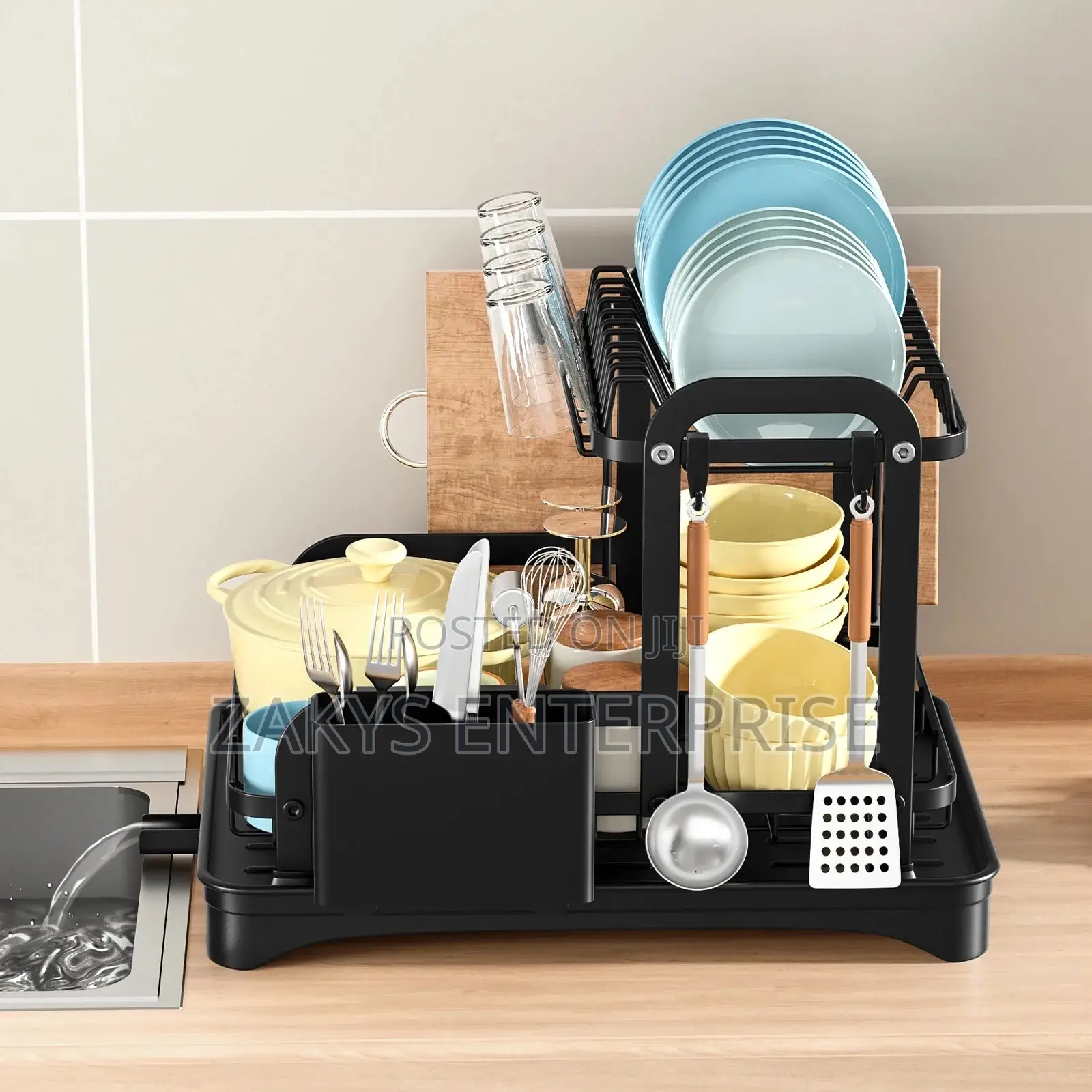 Metallic Dish Rack (Anti Rust)