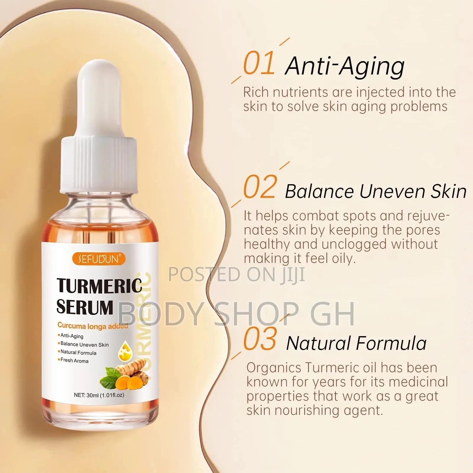 Turmeric Serum for Dark Spots and Hyperpigmentations