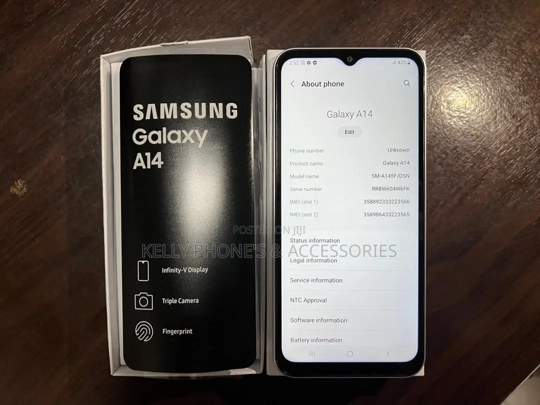 New Samsung Galaxy A14 64 GB Black