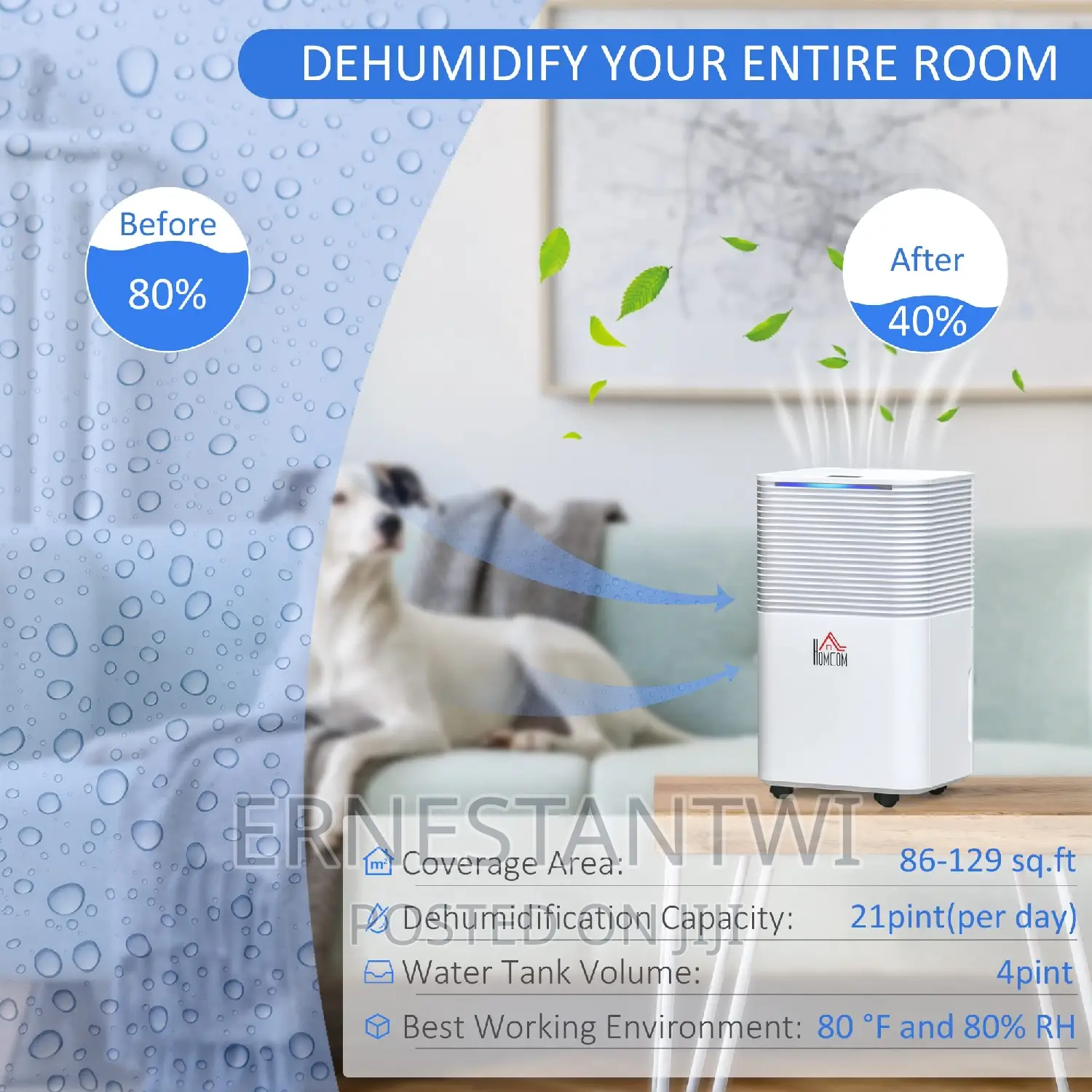 Dehumidifier From HOMCOM, UK