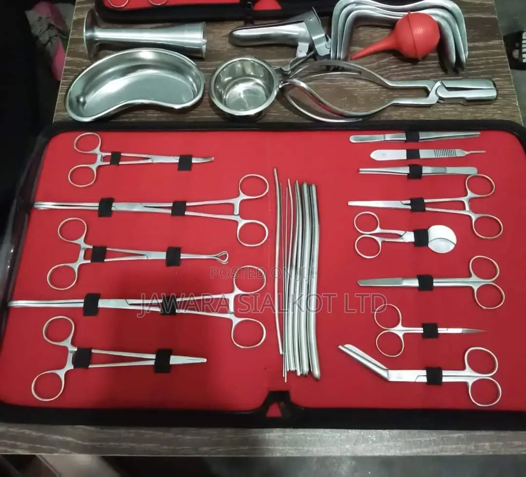 14 Pieces Delivery Set Gynacology Stainless Steel
