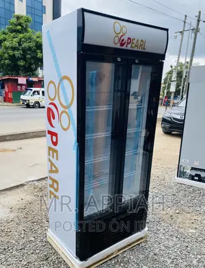 Unique Pearl PVC-662-2B2door Beverage Cooler Display Fridge
