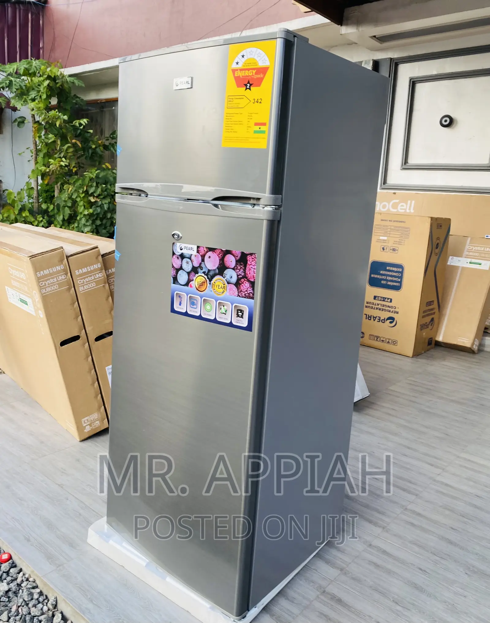 Fast Cooling Pearl PF-250 Double Door Electric Fridge.
