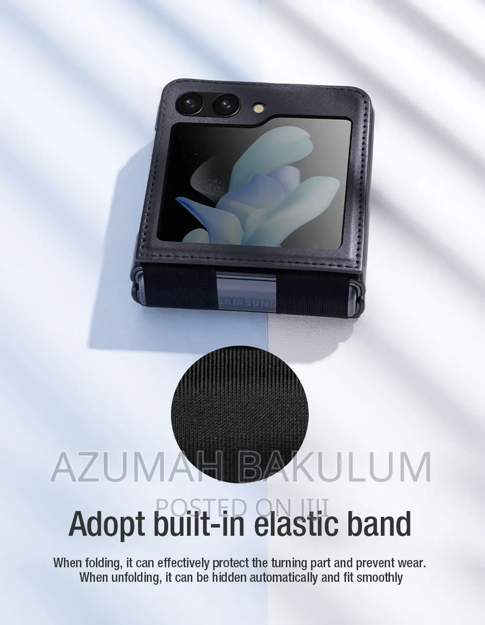 Samsung Galaxy Z Flip 5 Nillkin Qin Vegan Leather Case