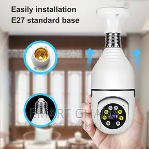 E27 Bulb Camera, 1080P Security Camera System With 2.4ghz Wi