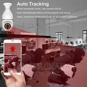 E27 Bulb Camera, 1080P Security Camera System With 2.4ghz Wi