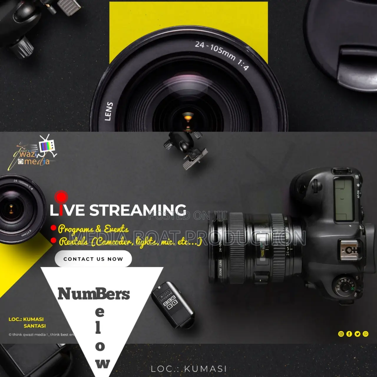 Event Streaming / Event Coverage / Gadgets Rental
