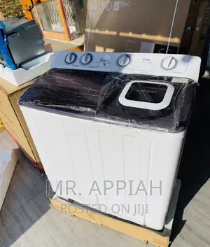 Adorable TCL 10kg Top Load Washing Machine(White/Black) 