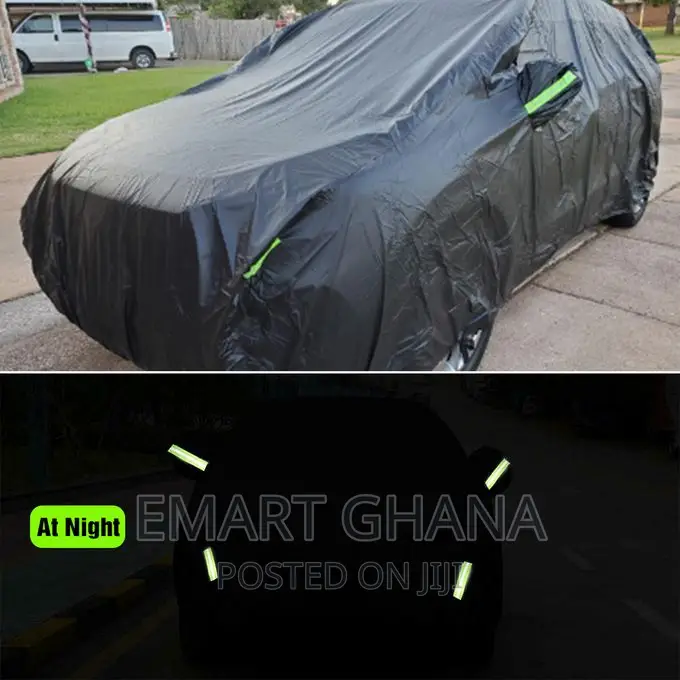 Waterproof Car Protection Cover - Xl Size- Black