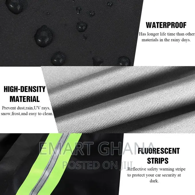 Waterproof Car Protection Cover - Xl Size- Black