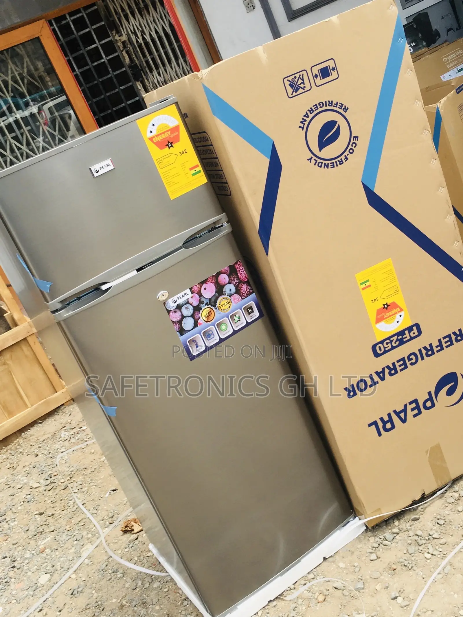 Doubledoor 205 Liters PF-250 Topfreezer Pearl Gray Fridge