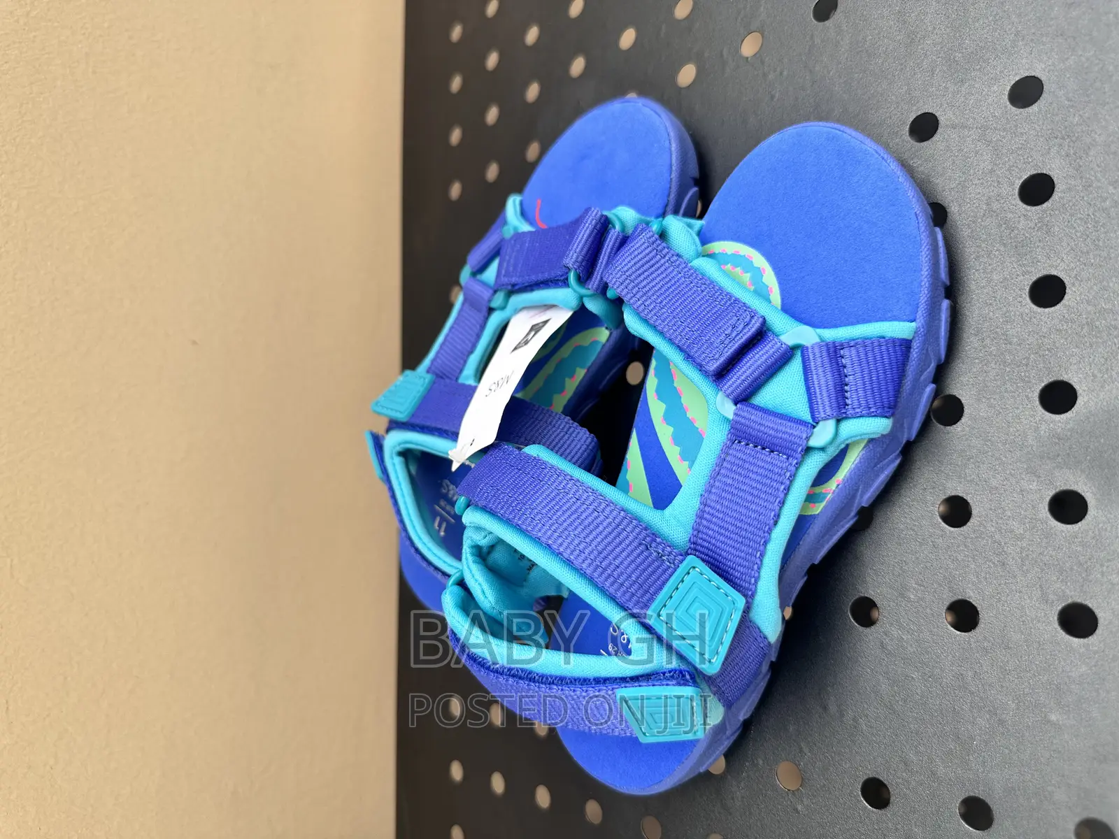 M S Blue and Green Boys Sandals