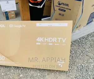 Edgeless TCL 50P635(Black)50 Inch HDR Google Tv 