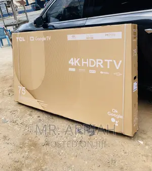 Nicely Designed TCL 75P635 75”HDR Smart Google Tv(Black)