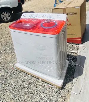 Super Quality Nasco 11kg Top Load Washing Machine(White/Red)