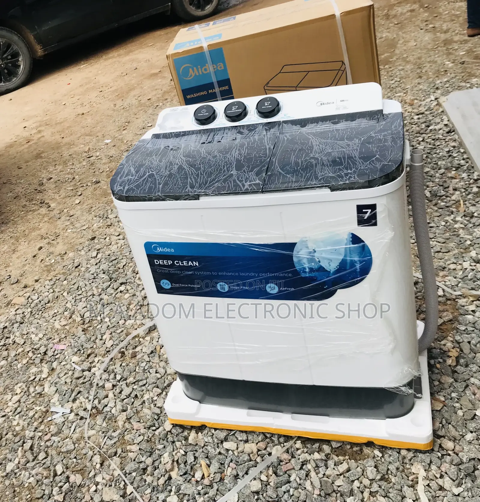 Nicely Midea 7kg Top Load Semi-Automatic Washing Machine